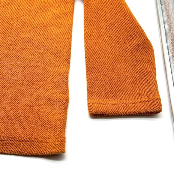 Ted Baker London Millom Men's Size 6/XXL Orange Textured Half Zip Jumper Sweater - Picture 9 of 14